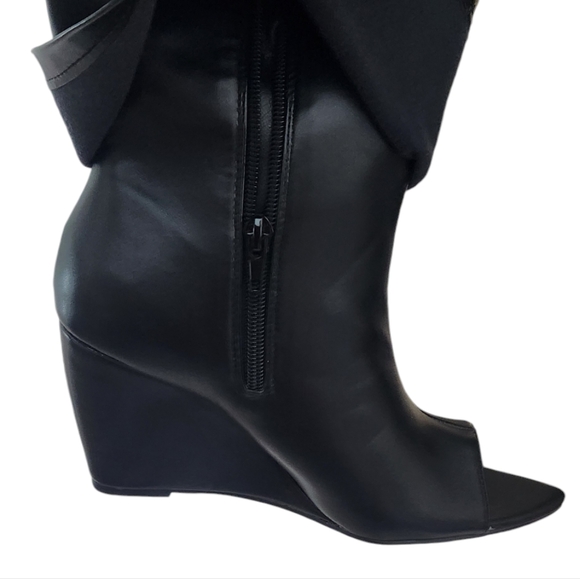 Liliana Peep Toe Knee High Boot - Picture 6 of 7